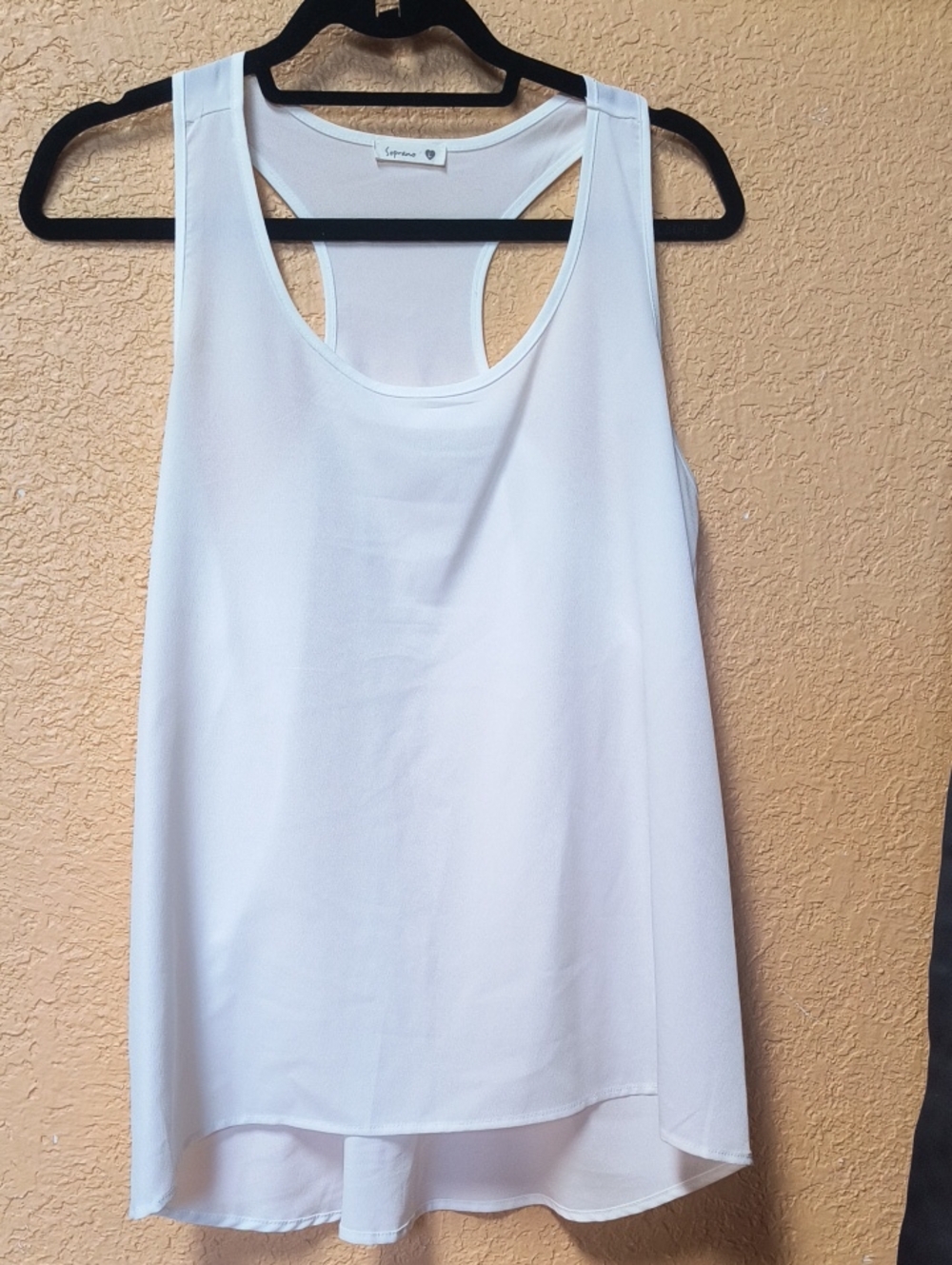Soprano White Racerback Tank Top